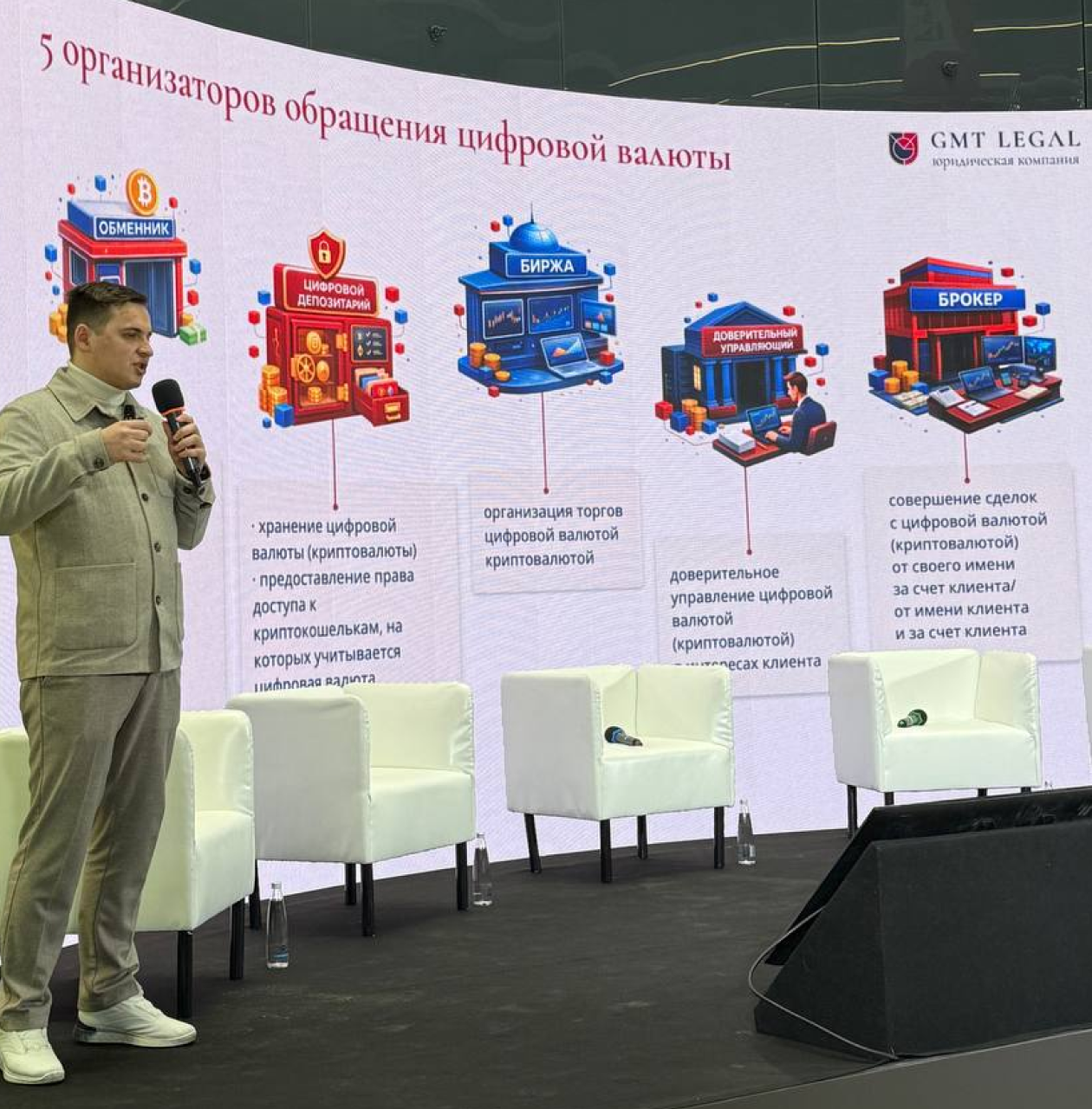 Денис Поляков рассказал о будущем регулировании криптовалют в России на Moscow Trading Week